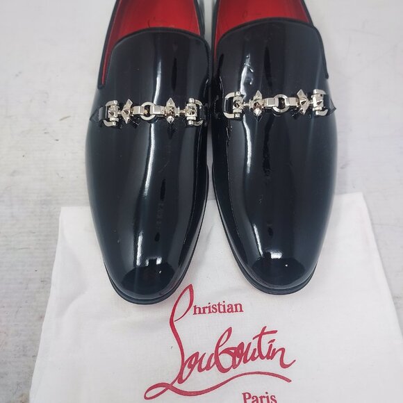 Christian Louboutin Black Equiswing Patent Bit Mens Loafer - Picture 5 of 13